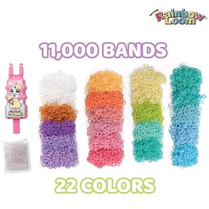 Rainbow Loom 11,000 Pastel Bands AutoLoom Mega Pack - 22 Soft Colors
