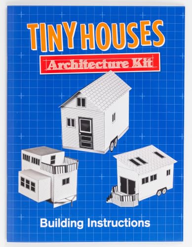 Tiny Houses Architecture Kit: Build Your Own Cardstock Paper Models, Furniture & Trailer with Blueprints, Scale Ruler & Roof Slope Calculator | DIY Craft for Teens & Adults