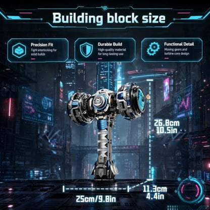 Mechanical Hammer Building Set 1149 PCS Gear Drive Model - color: Mechanical Hammer