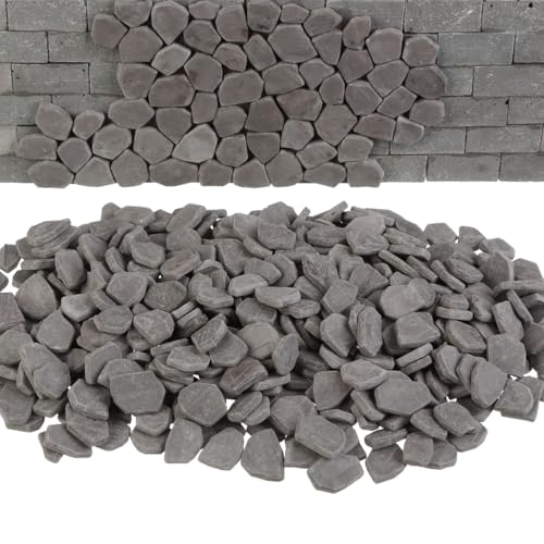 Mini Bricks, 300 pcs, 1:12 Scale Stone-Style Pavers for Dollhouse Walls & Patios, REDUCIO!