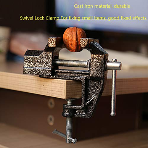 Mini Table Clamp, Small Bench Vice, New upgraded cast iron manufacturing Jewelers Hobby Clamps Craft Repair Tool Portable Work Bench Vise (mini) - size: mini 2.0" black