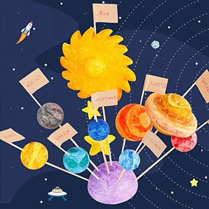Pllieay 63PCS Solar System Foam Ball Kit for Back to School Science Project - color: 63 Pieces