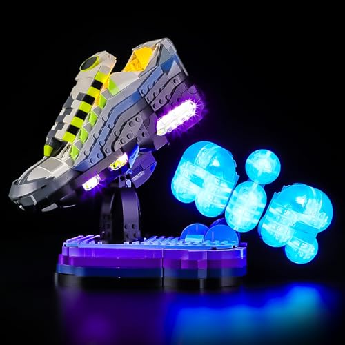 LED Light Set Compatible with Lego Editions Nike Air Max 95 43025 Set, Light Kit for Lego 43025 Building Blocks Model, Not Included The Model Set - color: Blue