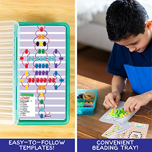 Made By Me Ultimate Bead Pets by Horizon Group USA, Bead Pets Crafts for Kids, Includes Over 1400 Beads, Cording, Keychains & Carabiner Clips, Design Templates, Storage Cases & More - style: Ultimate Bead Pets
