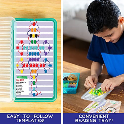 Made By Me Ultimate Bead Pets by Horizon Group USA, Bead Pets Crafts for Kids, Includes Over 1400 Beads, Cording, Keychains & Carabiner Clips, Design Templates, Storage Cases & More - style: Ultimate Bead Pets