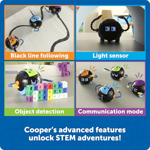 Learning Resources Cooper the STEM Robot Classroom Pack - Rechargeable - style: Cooper Classroom Set