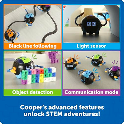 Learning Resources Cooper the STEM Robot Classroom Pack - Rechargeable - style: Cooper Classroom Set