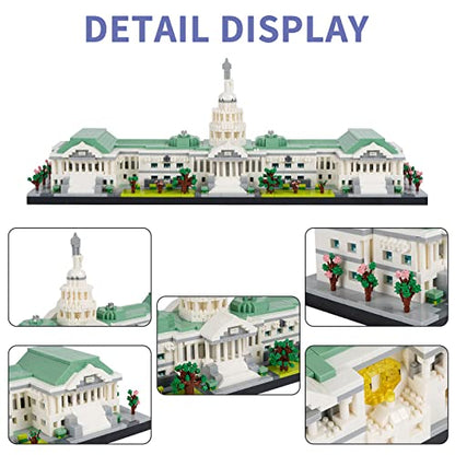 Geniteen Architecture United States Capitol Model Micro Building Block Set - color: United States Capitol