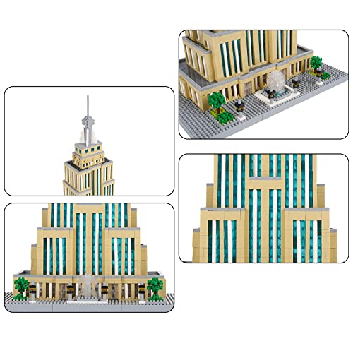 Mini Building Block Set, World Architecture Model Micro Mini Blocks Famous Landmark Model Building Toys, 3819 PCS - color: Famous Landmark