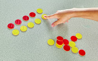 Learning Resources Two-Color Counters, Red/Yellow, Educational Counting, Sorting, and Patterning, Family Counters, Set of 200, Grades K+, Ages 5+
