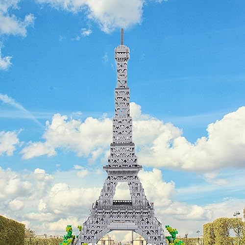 Building Blocks Set 3585 Pieces Architecture Eiffel Tower Model Building Kit World Famous Architecture Model Micro Building Blocks - color: Eiffel Tower