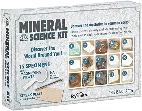 STEM Toy Mineral Science Kit Geology Rock Specimen for Young Geologists - style: Toy Mineral Science Kit