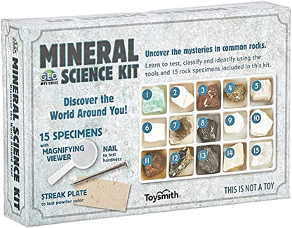 STEM Toy Mineral Science Kit Geology Rock Specimen for Young Geologists - style: Toy Mineral Science Kit