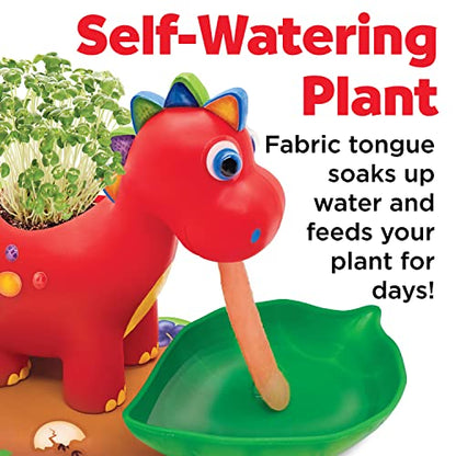 Creativity for Kids Dinosaur Self Watering Plant Pet, Kids DIY Kit, Dinosaur Crafts for Boys, Outdoor Summer Fun (Ages 6+) - style: Dinosaur