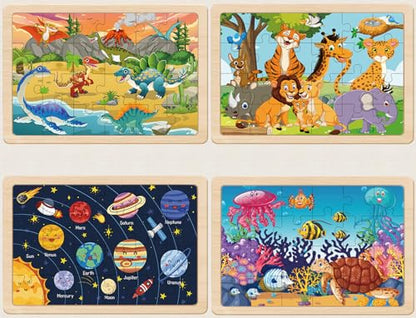 Puzzles for Kids Ages 4-6, 4 Packs 24 Piece - color: Kids Puzzles