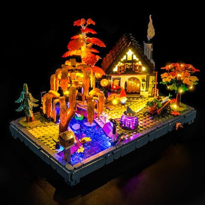 LocoLee Light kit Compatible with Lego 11372 Autumn Cottage Garden - No Model Only Lights, LED Lighting Accessories Compatible with Lego 11372 Autumn Garden (Standard Version) - style: Standard Version