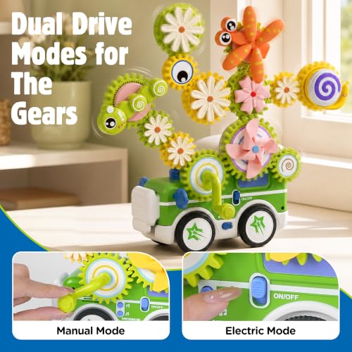 4 in 1 STEM Gear Toys for Kids Ages 3+, Educational Building Blocks, 71Pcs - size: 71 PCS