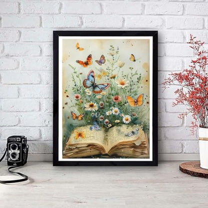 Diamond Art Kits for Adults,Wildflower Butterflie Diamond Painting Kits - color: Wildflower Butterfly Book-1