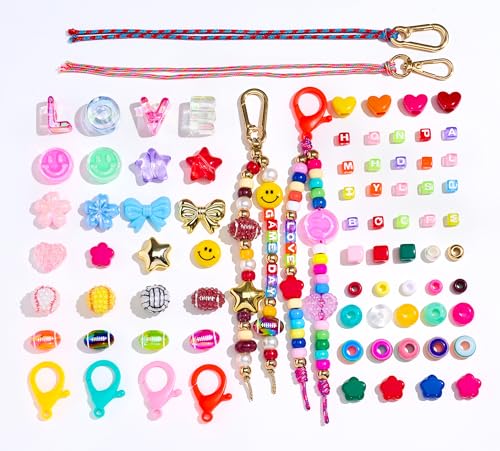 RepaTime DIY Beaded Bag Charm Kit for Women with Keychain Supplies - color: Bead Kit-A