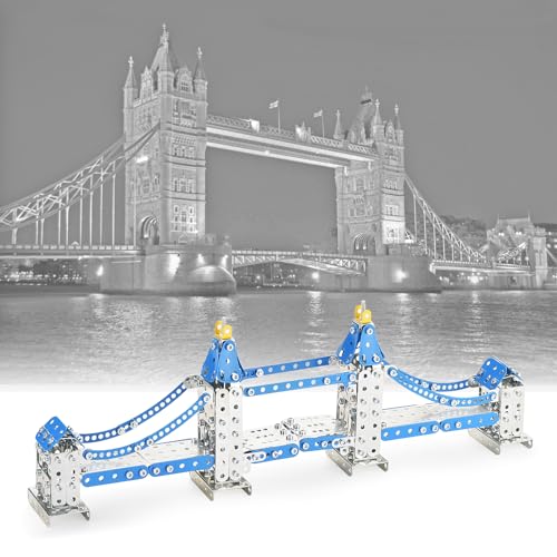 Ferthor Fun Metal Model Tower Bridge Kits for Boys 8-12, 588PCS London Tower Bridge DIY STEM Building Toys for Kids to Build,Construction Sets London Bridge Britain Architecture Kit Famous Landmark