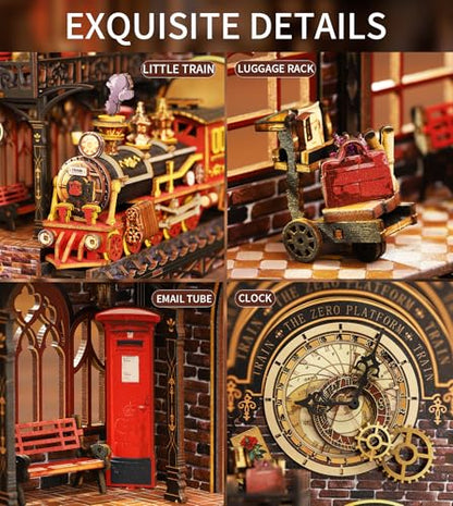 Spilay Book Nook Kit for Adults, Zero Platform DIY Miniature House Kit - color: Zero Platform