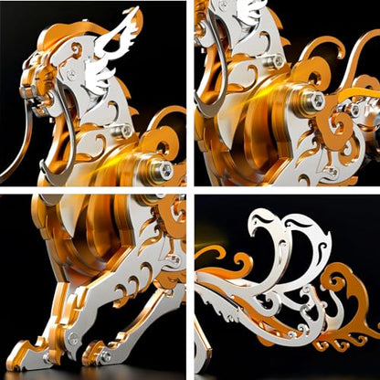 FILASLFT 3D Metal Puzzles for Adults,Mechanical Model Kit Orange Lu Wu - color: C7-lu Wu-orange