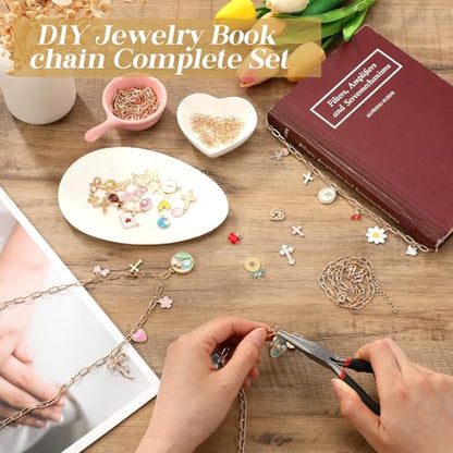 124 Pcs Bible Chain Making Kit Bible Charms, Fancy - style: Fancy