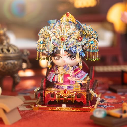 MU 3D Metal Puzzles for Adult Building TV Series Empresses in the Palace Consort Hua Kitty, Cat Themed Metal Models Kits Miniature, Assembling DIY Sets Home Desk Decor - style: Consort Hua