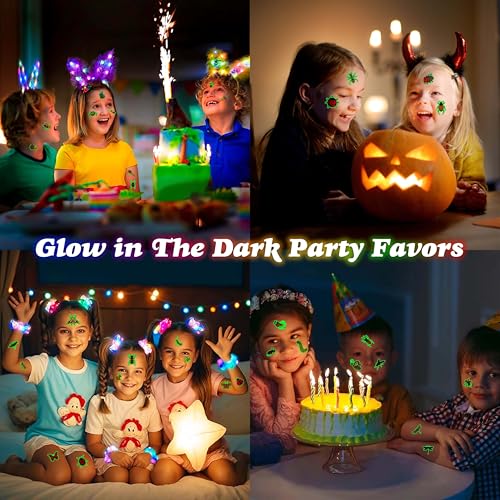 96PCS Glow in The Dark Bug Temporary Tattoos for Kids, Luminous - color: 96PCS-Glow