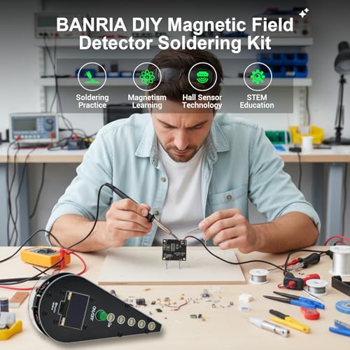 DIY Magnetic Field Detector Soldering Practice Kit with Hall Sensor