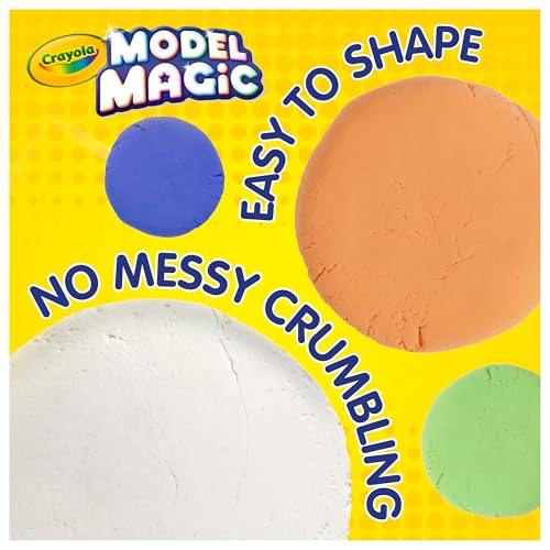 Crayola Model Magic White, 4‑Pack (8 oz Each), Teacher Must Haves & Classroom Essentials, Air‑Dry Modeling Material for Kids, Sculpting Craft Clay Alternative, Ages 3+ - color: White, size: 8 oz (Pack of 4)