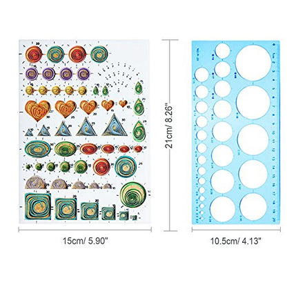 Woohome Quilling Supplies Paper Quilling Kits with 10 Quilling Tools and 34 Colors 700 Strips Quilling Paper for Craft - color: Style 4