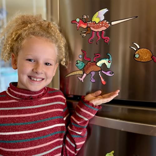 MAGNOMATIC Ancient Animals Construction Kit - Funny Fridge Magnet Creature Creation Kit
