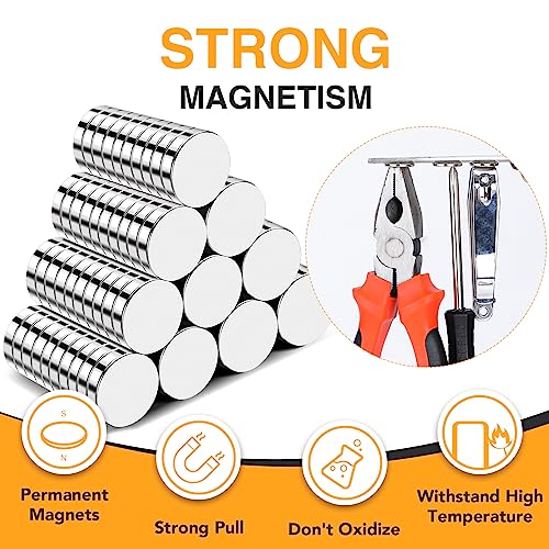 TRYMAG Neodymium Round Rare Earth Fridge Magnets,15x2mm 60Pcs - size: 15x2mm-60Pcs