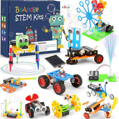 11 Set STEM Toy for Age 8-13 10-12, Robot Building Science Kit for Boy Gift