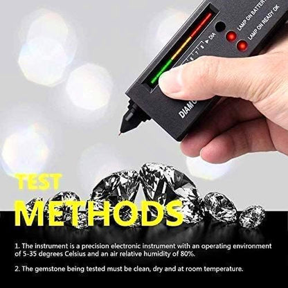 Diamond Tester,High Accuracy Diamond Tester Pen＋60X Mini LED Magnifying Jeweler Tool Kit,Professional Jewelry Diamond Selector for Novice and Expert, Thermal Conductivity Meter(Diamond Tester) - color: Diamond Tester