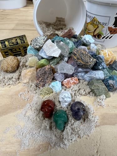 Quart MINI Miner Pirate Mining Bucket, Unique Gift, Geology KIT, Crack Your OWN GEODE, Crystal Bucket