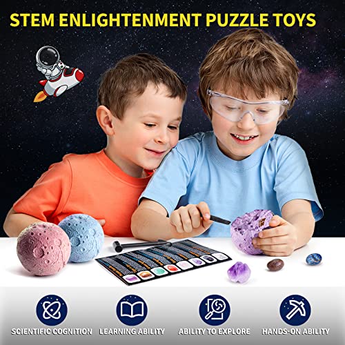 GobiDex 15 Gemstones Dig Kit, Space Science Kit for Kids Ages 6+