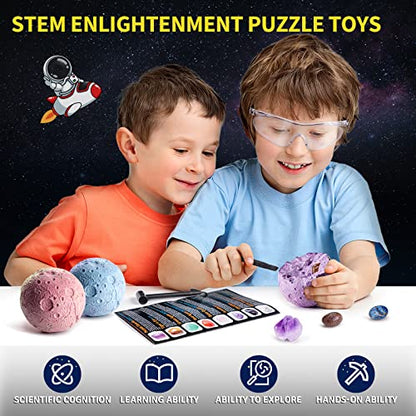 GobiDex 15 Gemstones Dig Kit, Space Science Kit for Kids Ages 6+