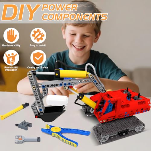 33pcs Pneumatic Pumps Parts Kit, Compatible with Technic Pumps Pneumatic