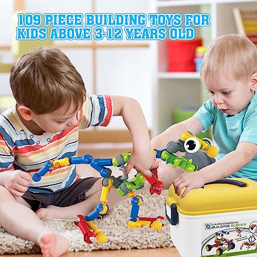 Huaker STEM Building Toys for 3 4 5 6 7 8 Year Old Boys Girls Birthday Gift - style: 109