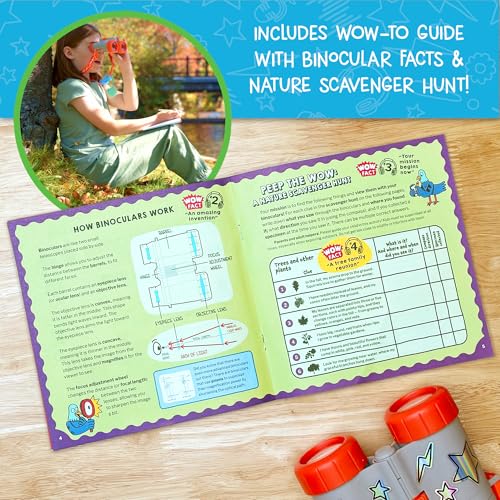 Wow in The World Kids’ Binoculars & Nature Explorer KIT | Look Far, Nature Scavenger Hunt, Specimen Box, Companion Audio Content, Bonus Reusable Science Tool, STEM Toy for Kids 4+ by Thames & Kosmos - size: Large