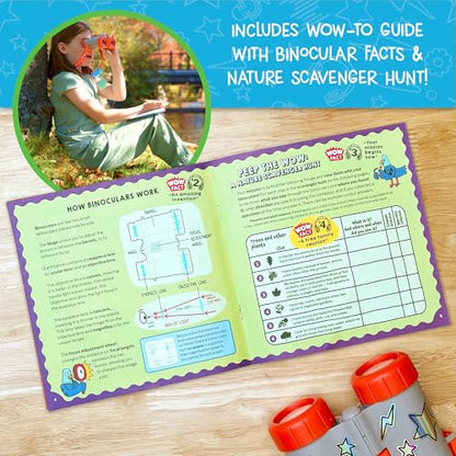 Wow in The World Kids’ Binoculars & Nature Explorer KIT | Look Far, Nature Scavenger Hunt, Specimen Box, Companion Audio Content, Bonus Reusable Science Tool, STEM Toy for Kids 4+ by Thames & Kosmos - size: Large