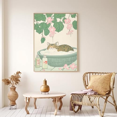 ARPADAMO Diamond Art Kits for Adults,cat Diamond Painting Kits 12x16in - color: DP01822
