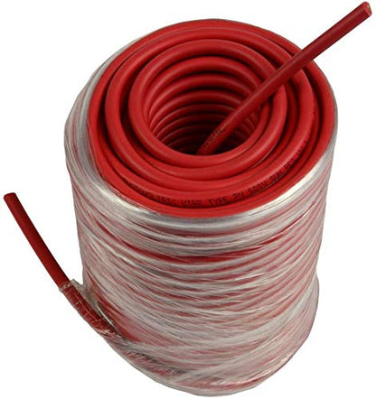 TEMCo 10 AWG Solar PV Wire, 125 ft Red, Bare Copper, Made in USA - color: Red, size: 125 Feet
