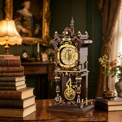 JAKI Vintage Swing Clock Building Blocks Set for Adults