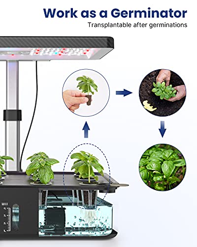 iDOO Indoor Garden Hydroponics Growing System for Growing Plants & Lettuce - size: 12Pods Kit