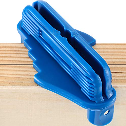 Weewooday 1 Pc Center Finder Tool Woodworking Marking Gauge Multifunction Magnetic Scriber Offset Marking Tool Pencil Holder Fits Standard Wooden Pencils (Blue)