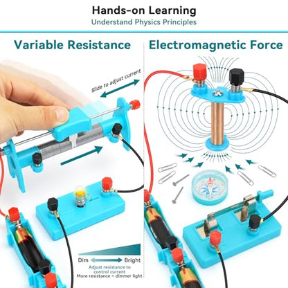 27PCS Magnet Science Kit for Kids Ages 8-16, Physics & Electricity - size: 27PCS