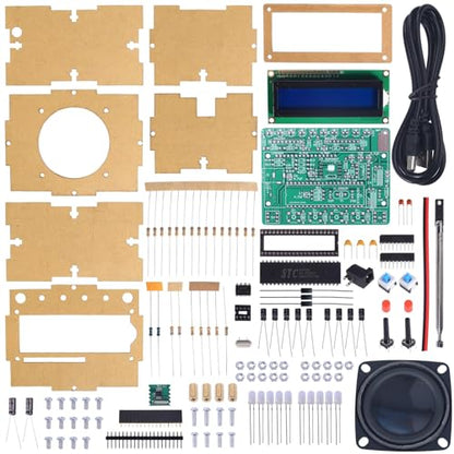 ICSTATION FM Radio Kit, DIY Soldering Project Radio with LED Spectrum DIY Radio Kit FM 88-108MHz DIY Electronic Kit for STEM Education Ages 15+